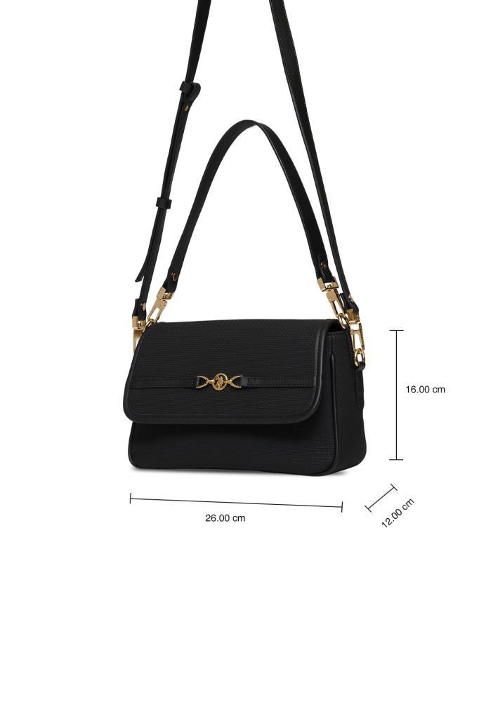 U.S. Polo Assn. Çapraz Askılı Kadın Çanta Siyah Us25241