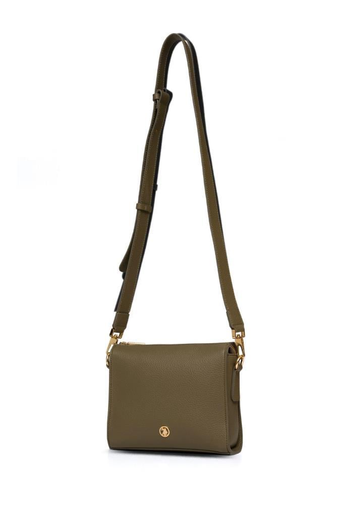 U.S. Polo Assn. Çapraz Askılı Kadın Çanta Haki Us25204