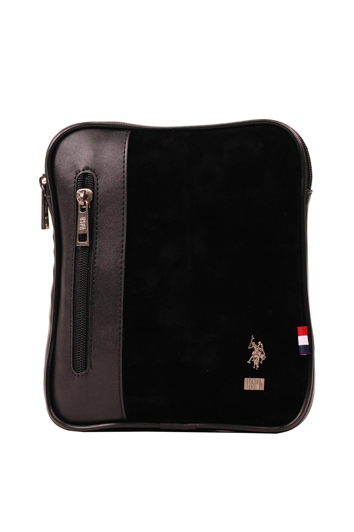 U.S. Polo Assn. Erkek El Çantası Süet Siyah 6750