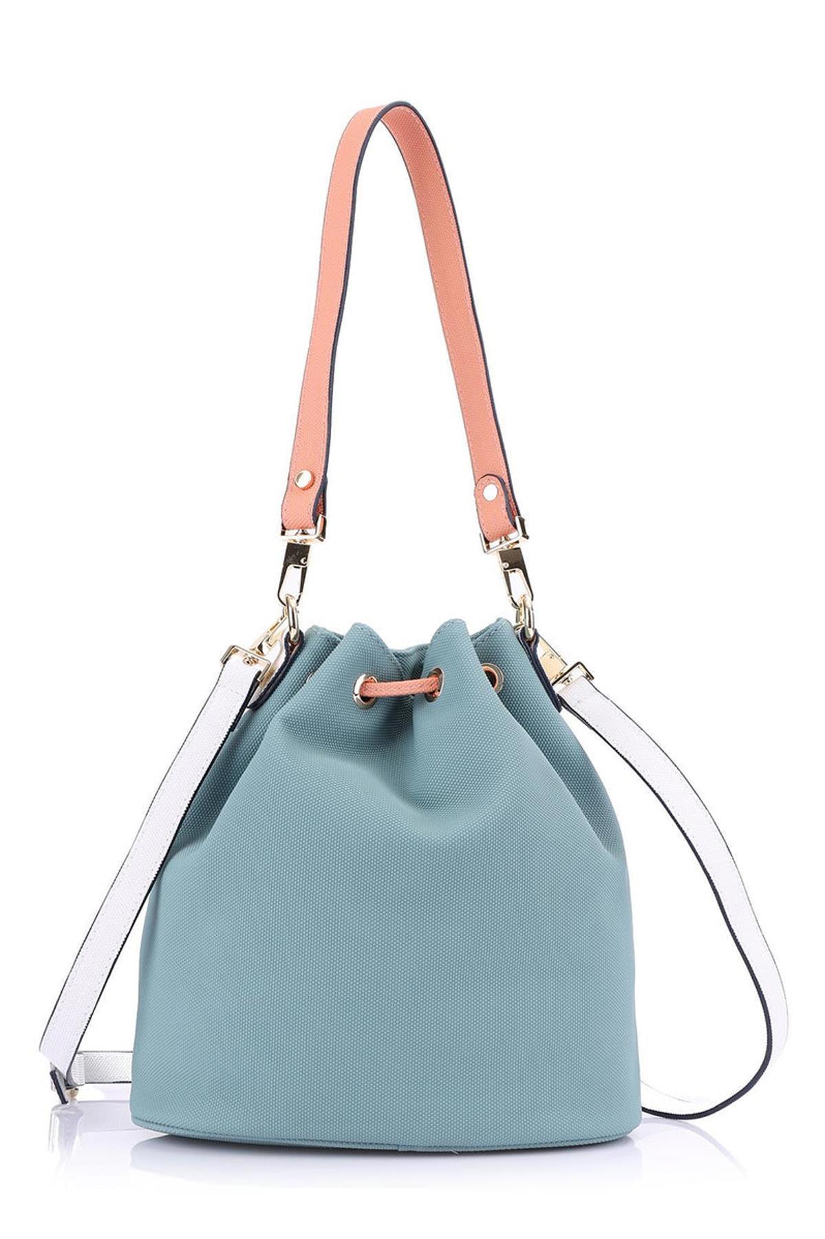 U.S. Polo Assn. Çapraz Askılı Kadın Çanta Çivit-Somon Us23260