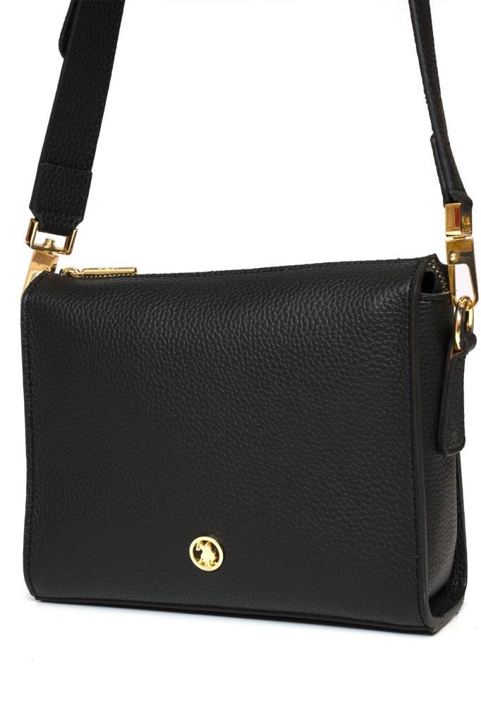 U.S. Polo Assn. Çapraz Askılı Kadın Çanta Siyah Us25204