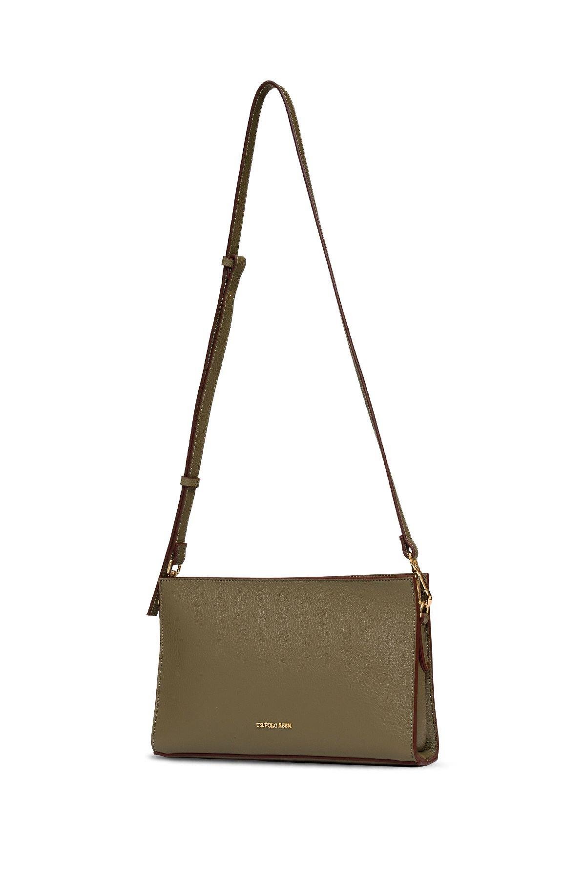 U.S. Polo Assn. Çapraz Askılı Kadın Çanta Haki Us25185