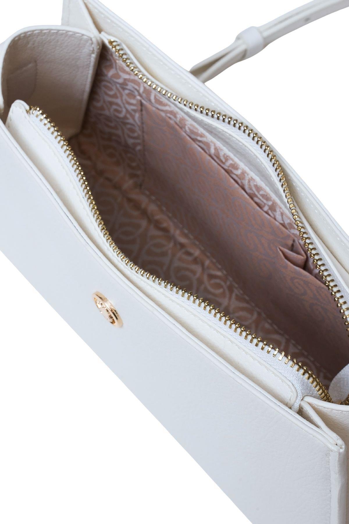 U.S. Polo Assn. Çapraz Askılı Kadın Çanta Beyaz Us25134