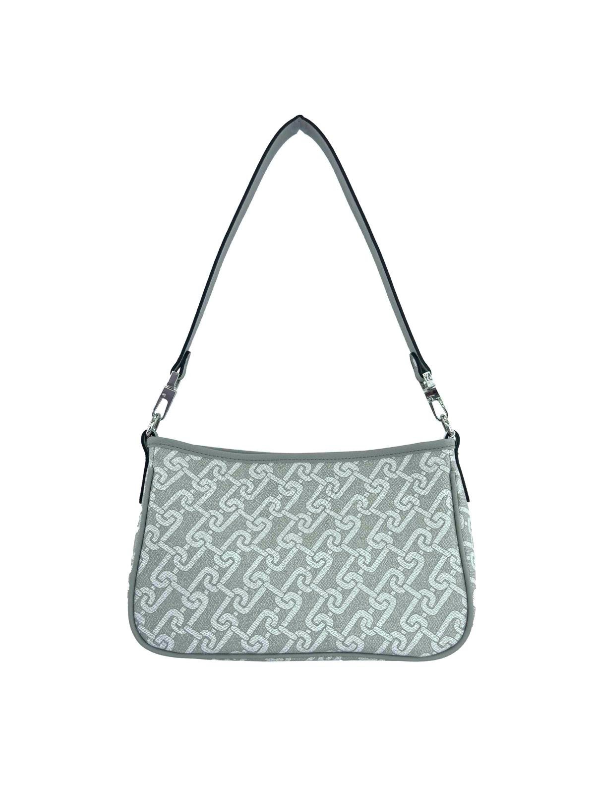 U.S. Polo Assn. Çapraz Askılı Kadın Çanta Beyaz-Gri Us24117