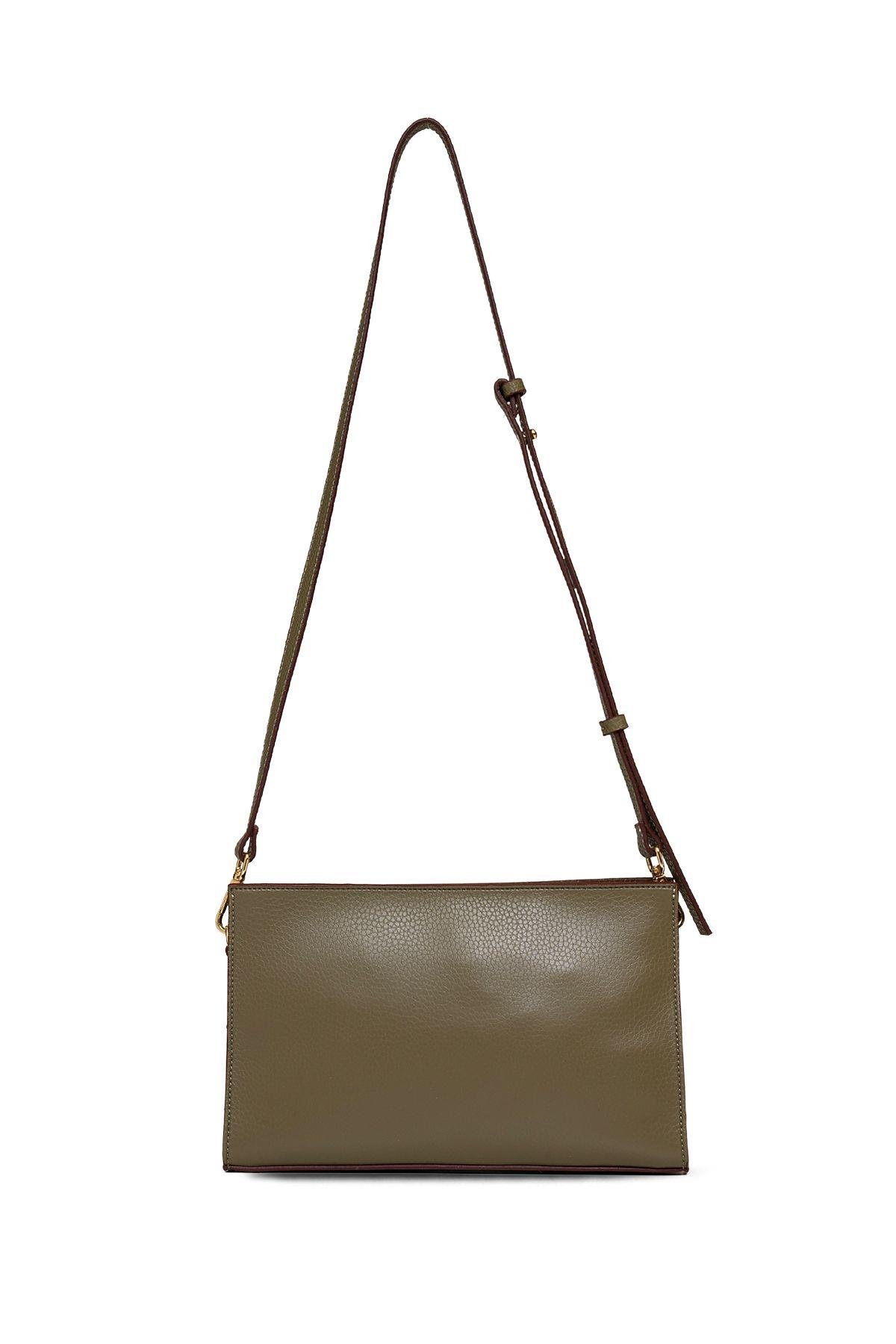 U.S. Polo Assn. Çapraz Askılı Kadın Çanta Haki Us25185