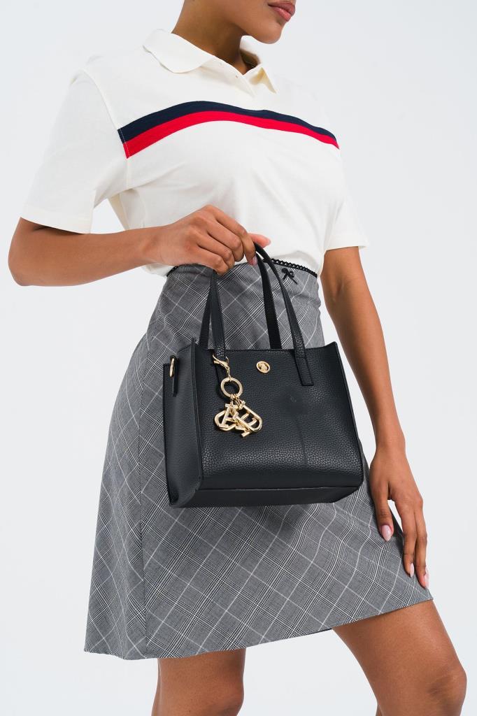 U.S. Polo Assn. Çapraz Askılı Kadın Çanta Siyah Us25187