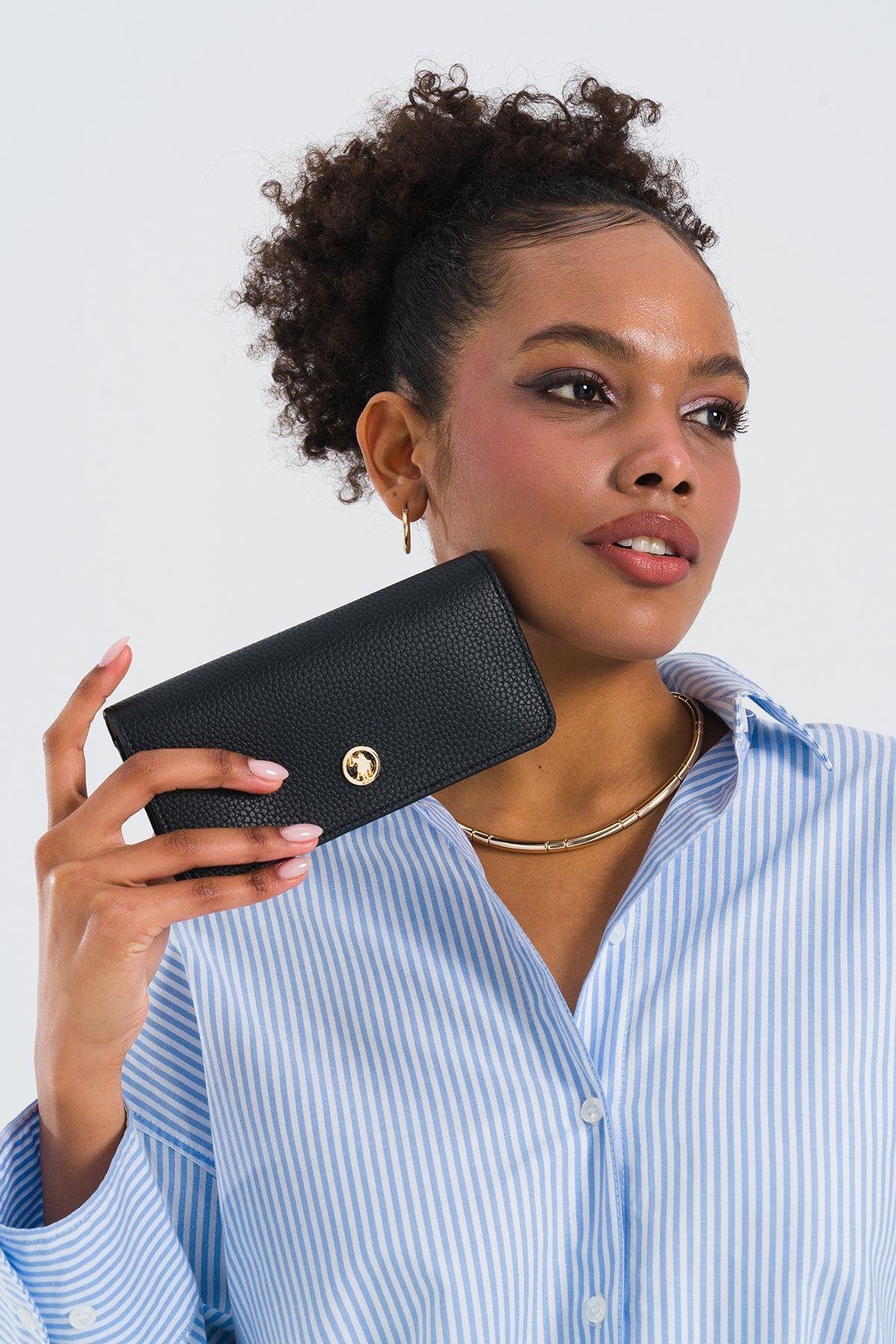 U.S. Polo Assn. Kadın Cüzdanı Siyah Usc25371