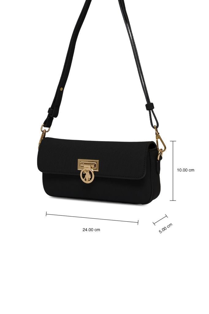 U.S. Polo Assn. Çapraz Askılı Kadın Çanta Siyah Us25243