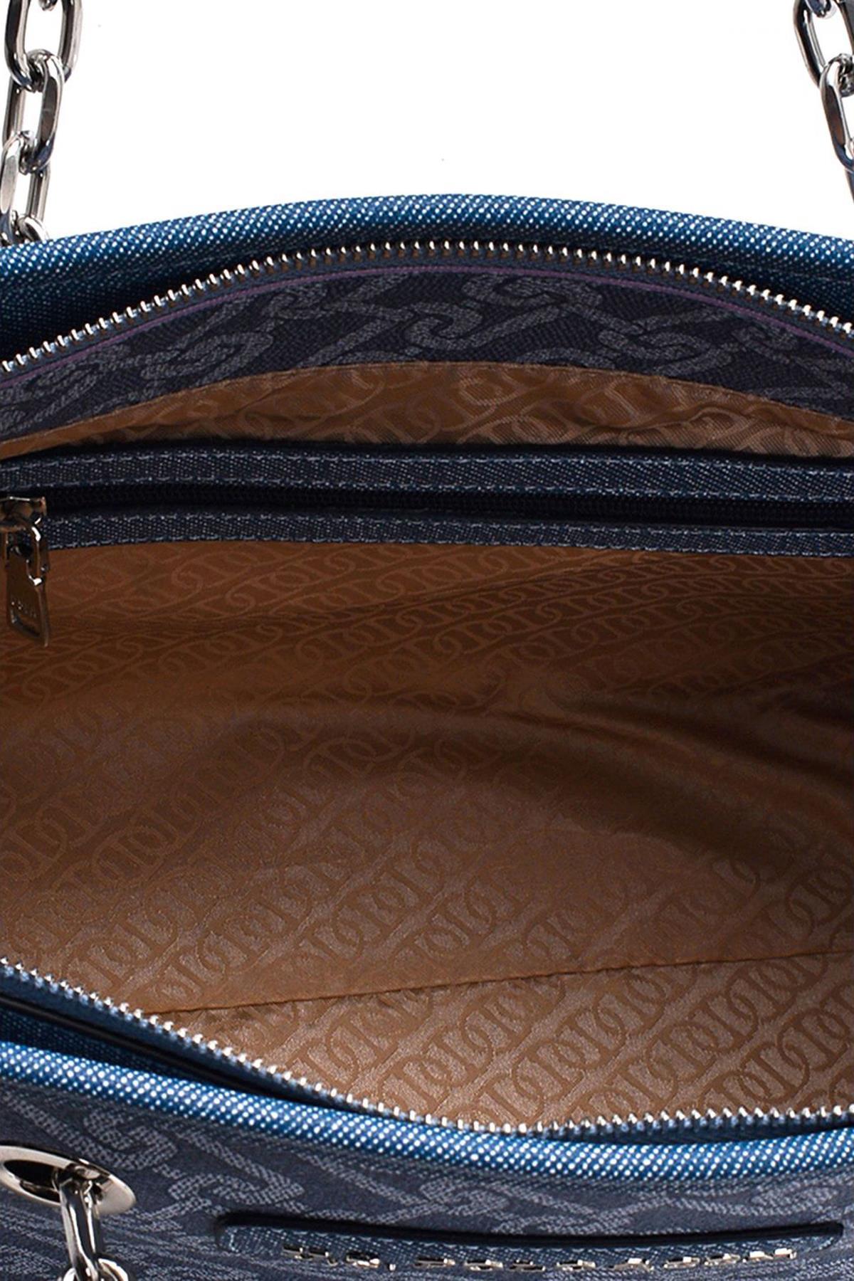 U.S. Polo Assn. Kadın Omuz Çantası Denim Us23130