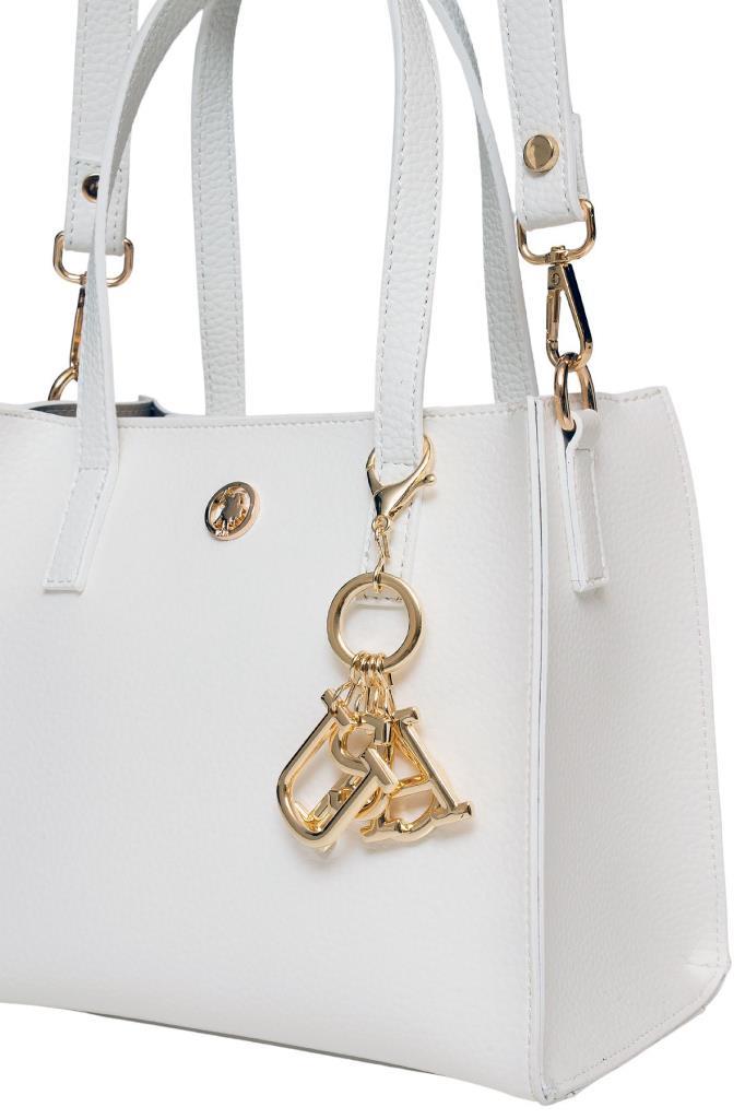 U.S. Polo Assn. Çapraz Askılı Kadın Çanta Beyaz Us25187