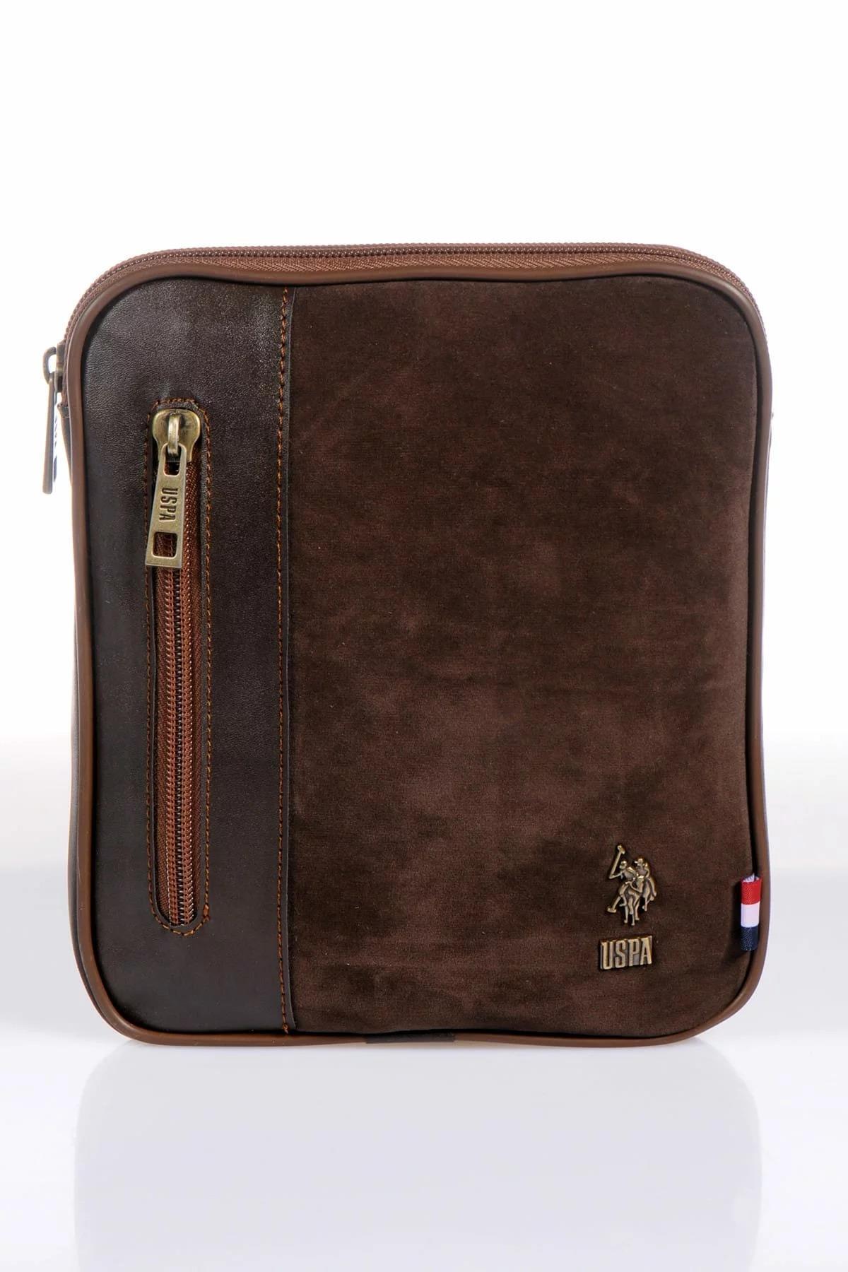 U.S. Polo Assn. Erkek El Çantası Süet Kahverengi 6766