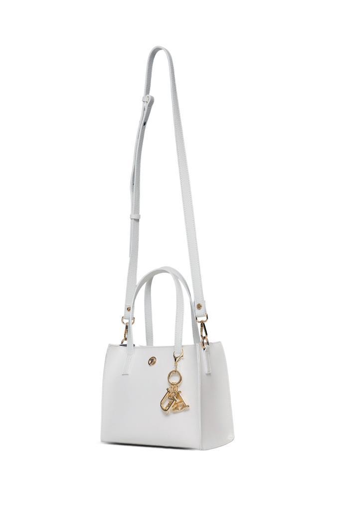 U.S. Polo Assn. Çapraz Askılı Kadın Çanta Beyaz Us25187