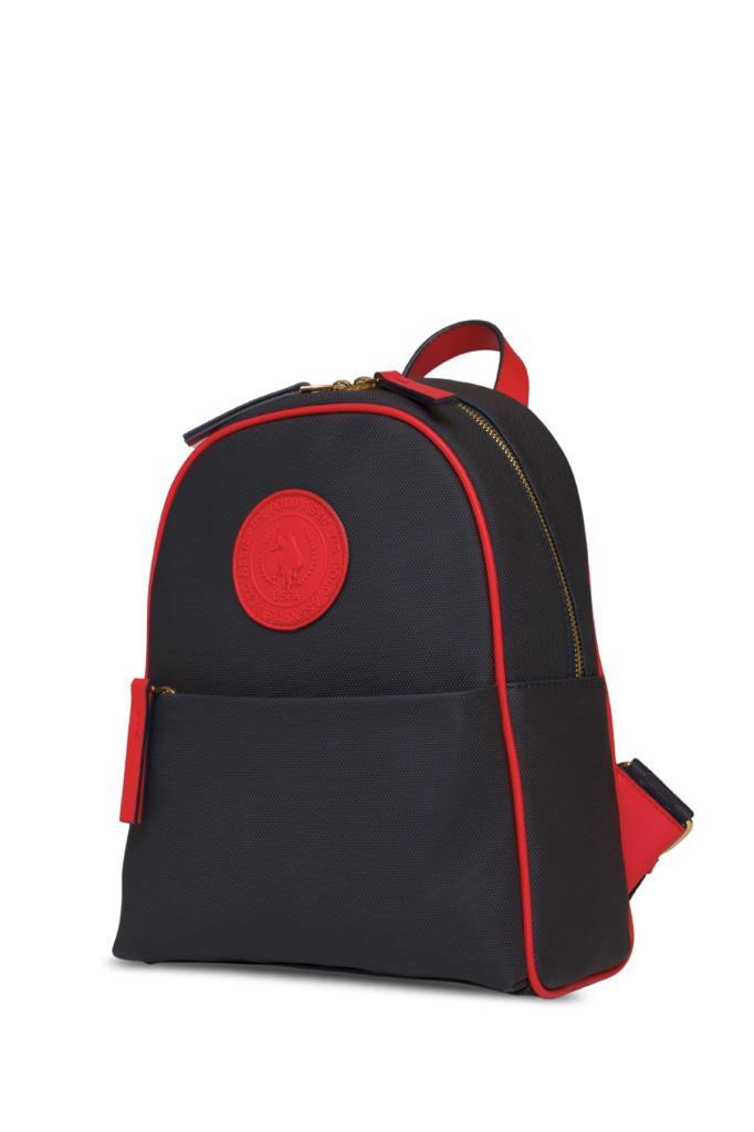 U.S. Polo Assn. Kadın Sırt Çanta Lacivert-Kırmızı Us25276