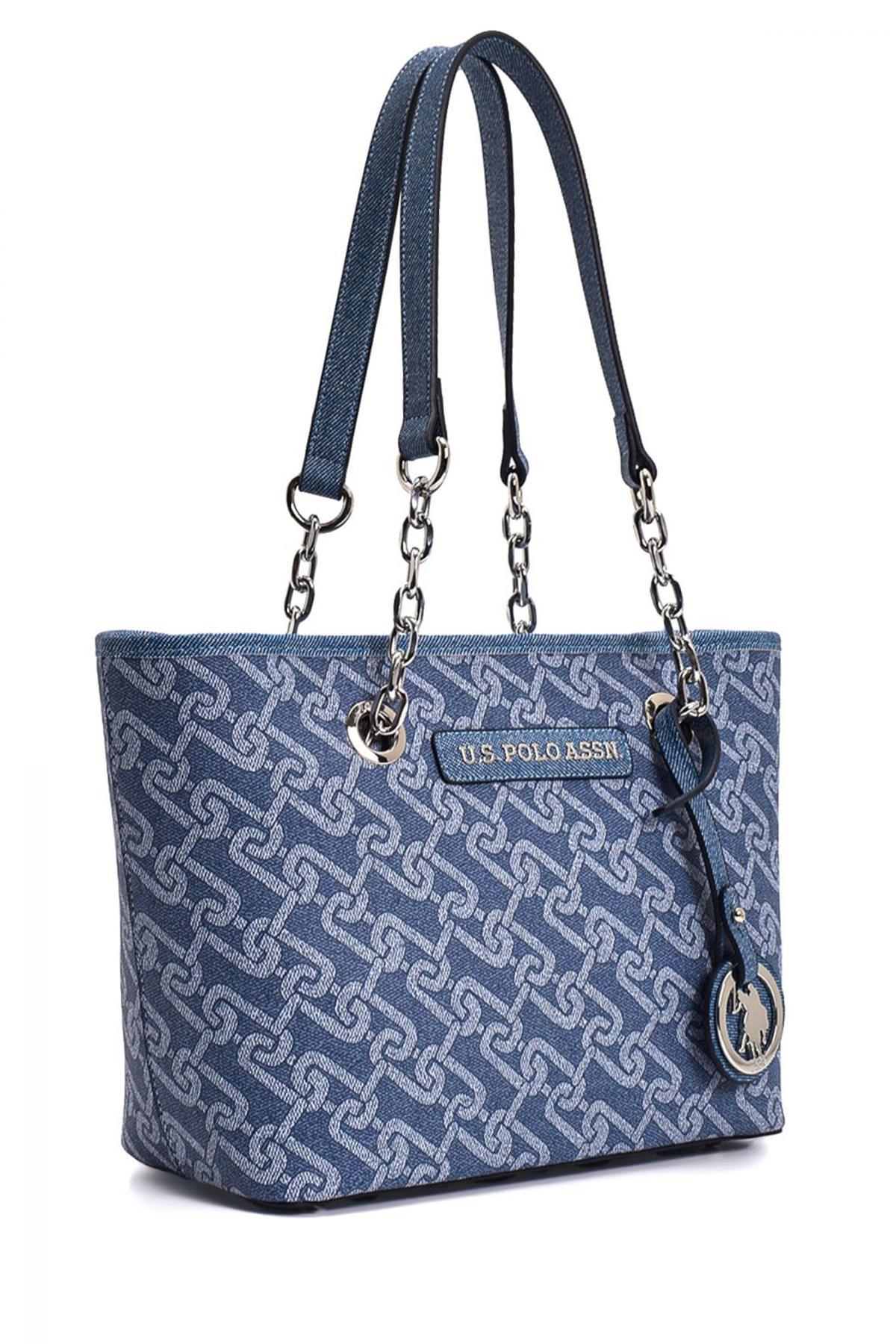 U.S. Polo Assn. Kadın Omuz Çantası Denim Us23130