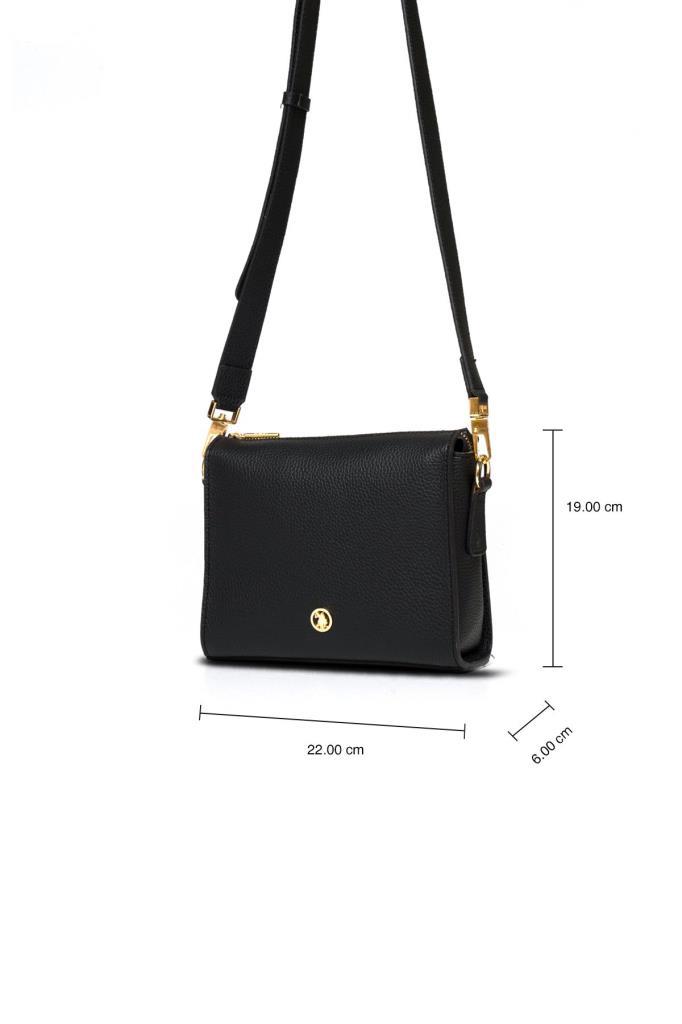 U.S. Polo Assn. Çapraz Askılı Kadın Çanta Siyah Us25204