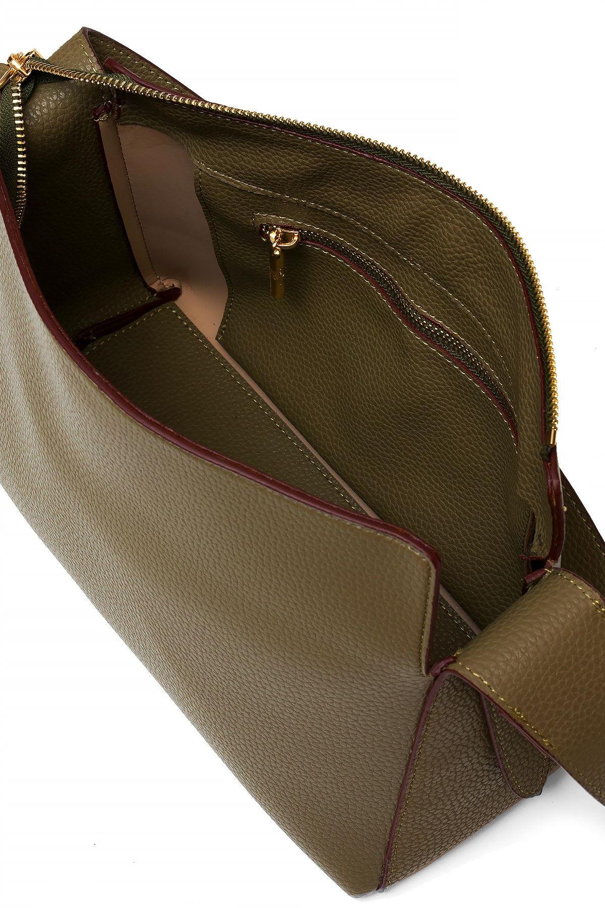 U.S. Polo Assn. Çapraz Askılı Kadın Çanta Haki Us25203