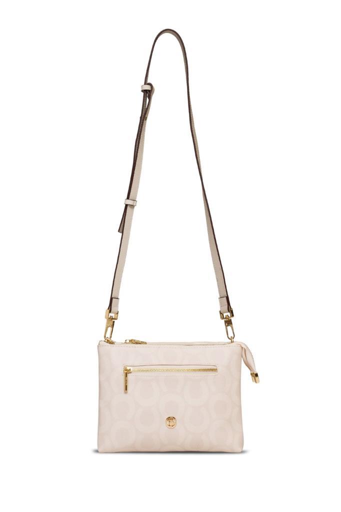 U.S. Polo Assn. Çapraz Askılı Kadın Çanta Ekru Us25164