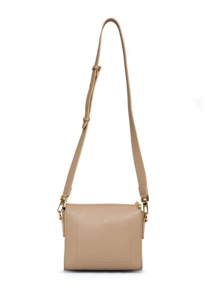 U.S. Polo Assn. Çapraz Askılı Kadın Çanta Bej Us25204