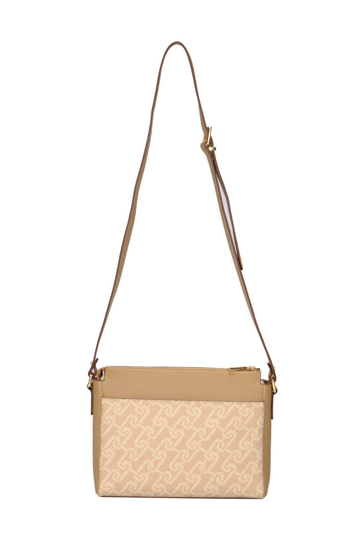 U.S. Polo Assn. Çapraz Askılı Kadın Çanta Bej Us23515
