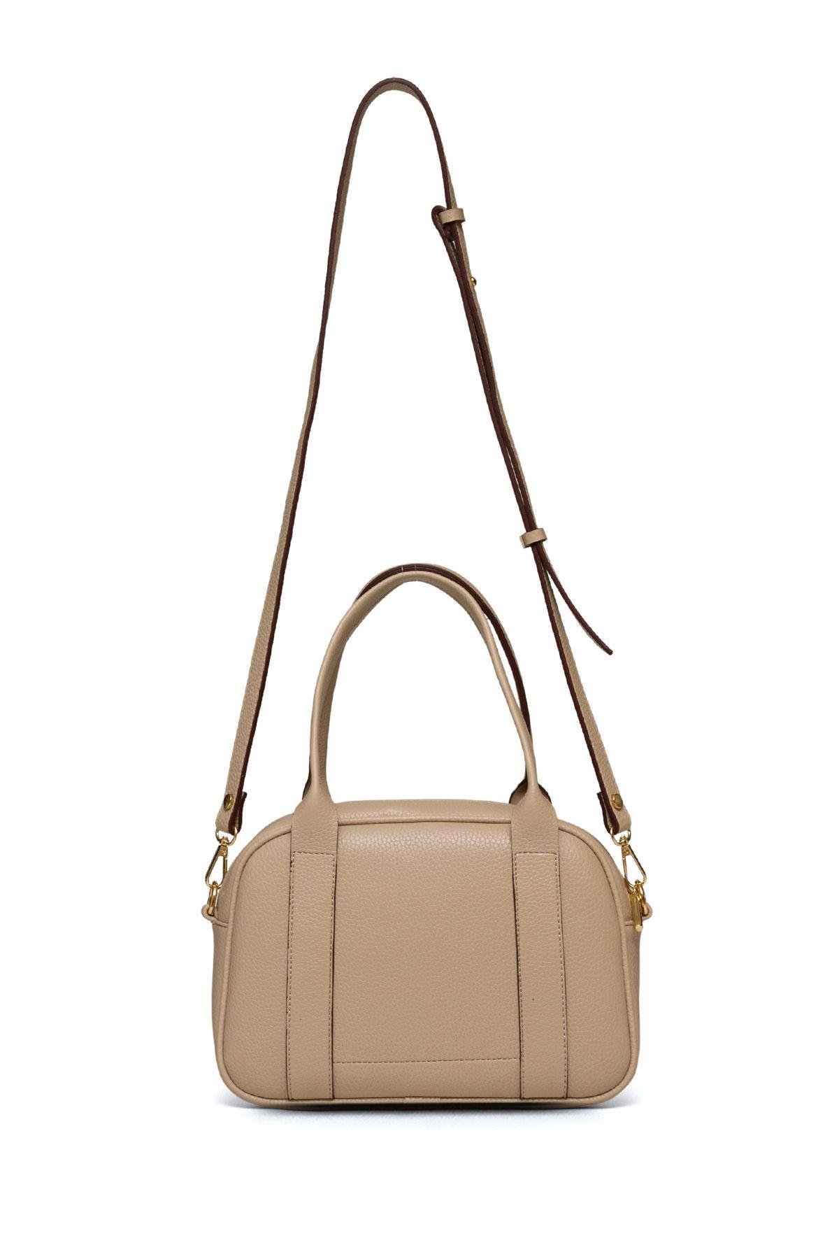 U.S. Polo Assn. Çapraz Askılı Kadın Çanta Bej Us25191