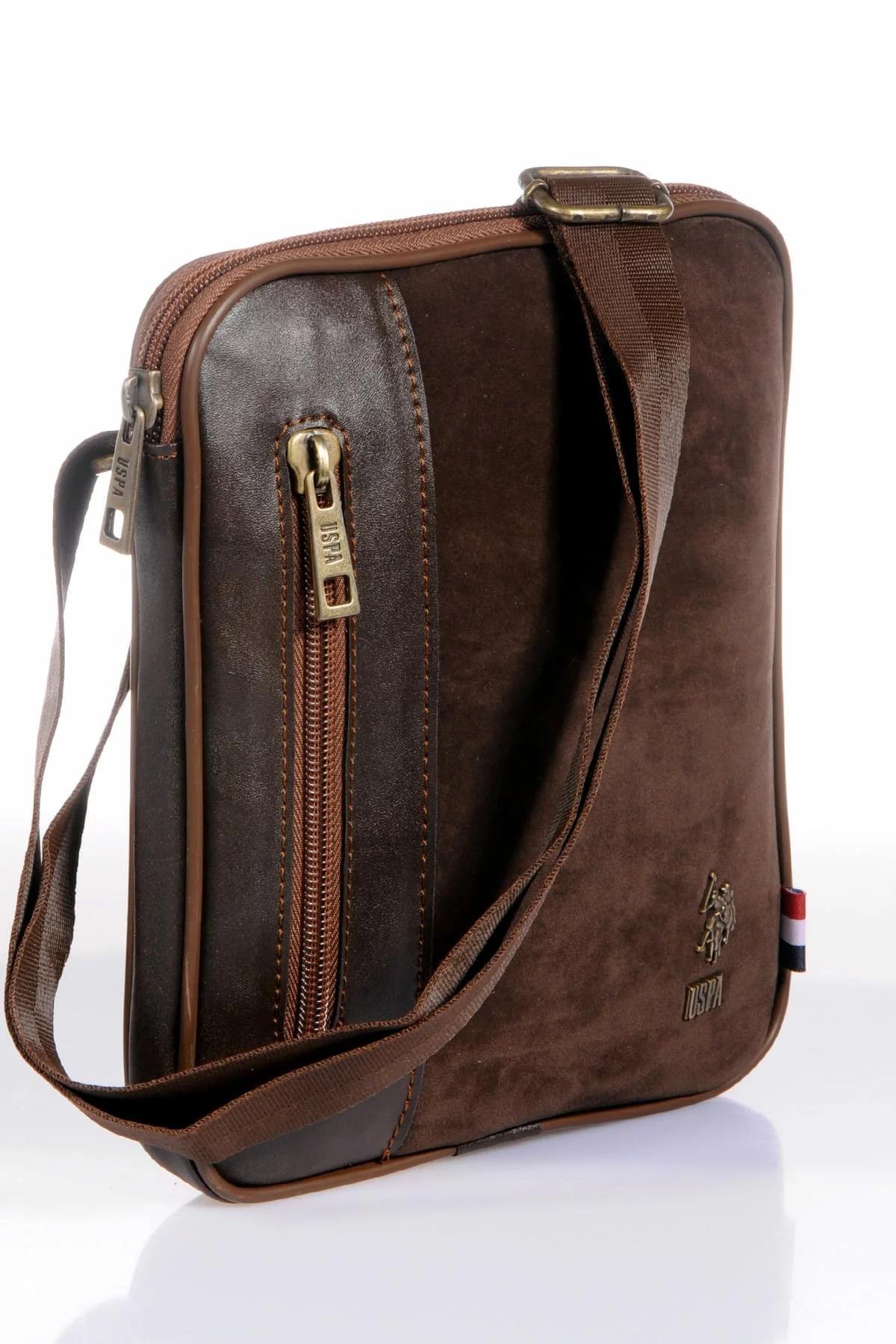 U.S. Polo Assn. Erkek El Çantası Süet Kahverengi 6766