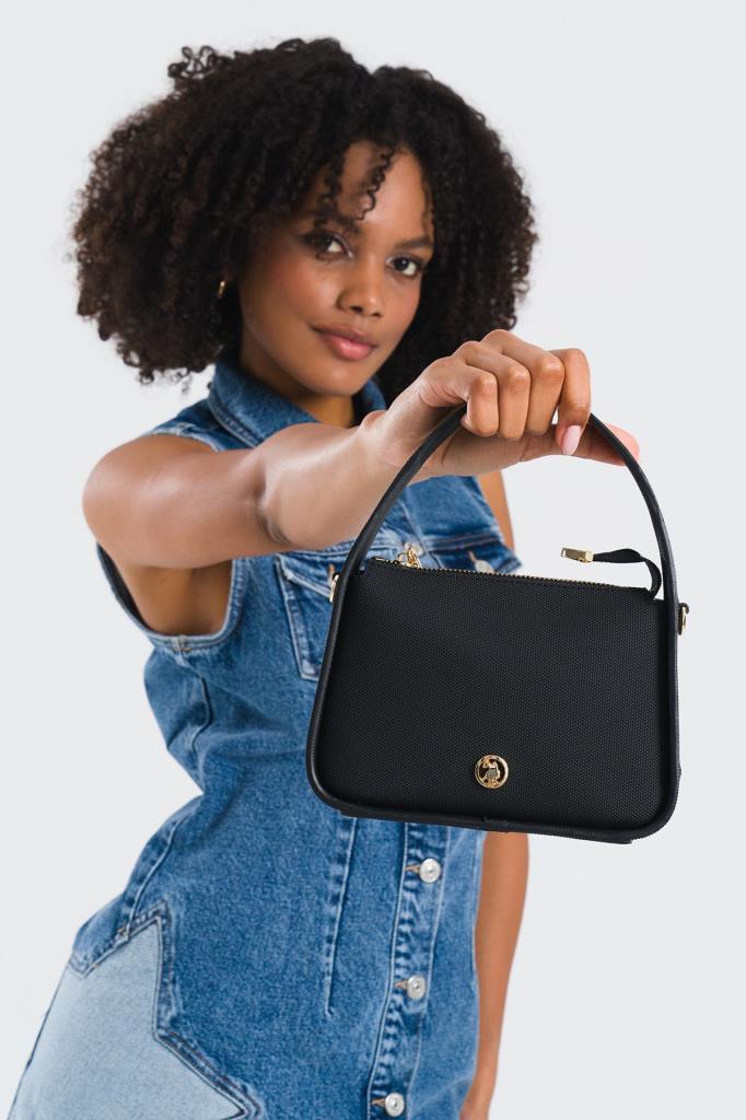 U.S. Polo Assn. Çapraz Askılı Kadın Çanta Siyah Us25259