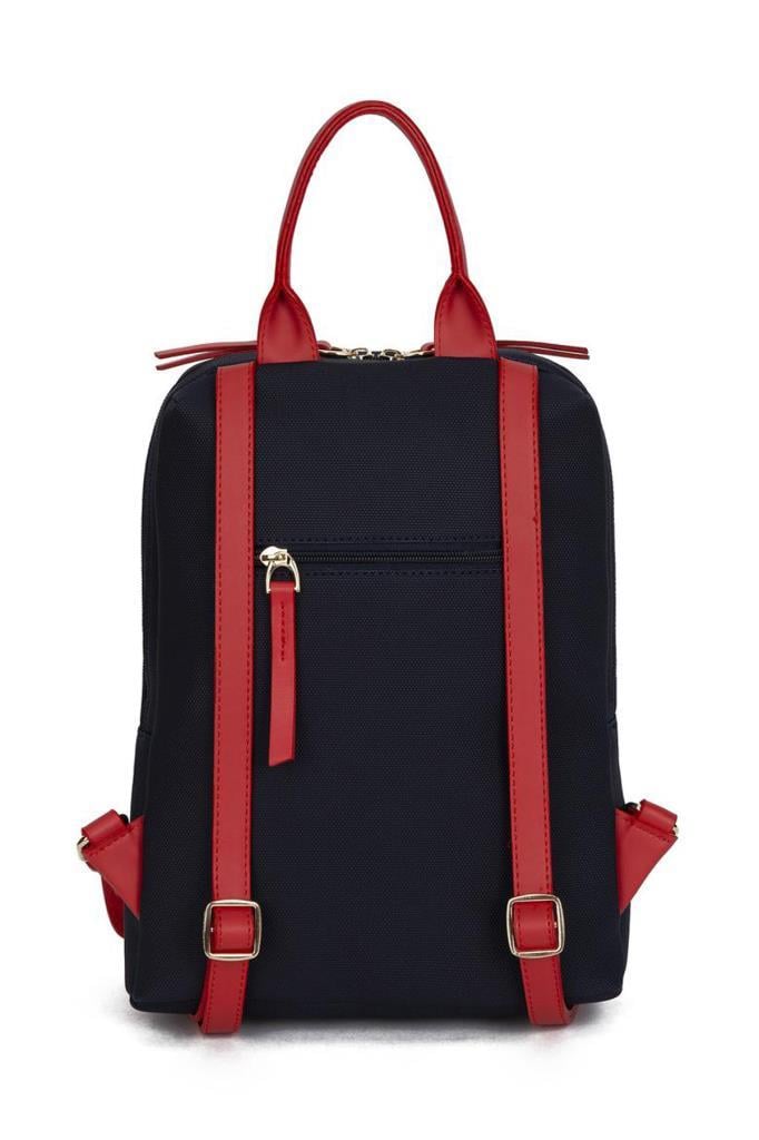 U.S. Polo Assn. Kadın Sırt Çanta Lacivert-Kırmızı 23us8005