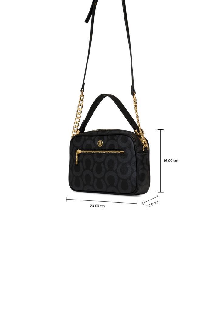 U.S. Polo Assn. Çapraz Askılı Kadın Çanta Siyah Us25174