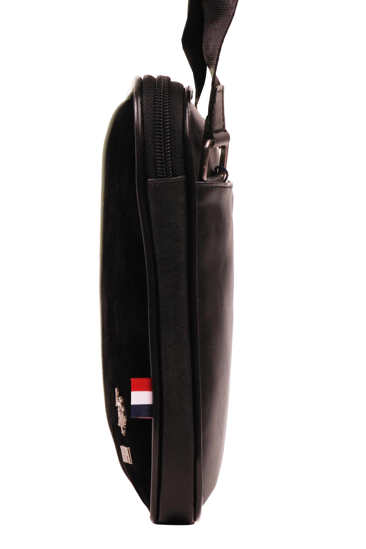 U.S. Polo Assn. Erkek El Çantası Süet Siyah 6750