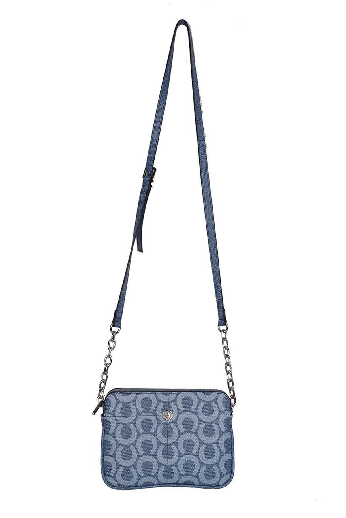 U.S. Polo Assn. Çapraz Askılı Kadın Çanta Denim Us23217