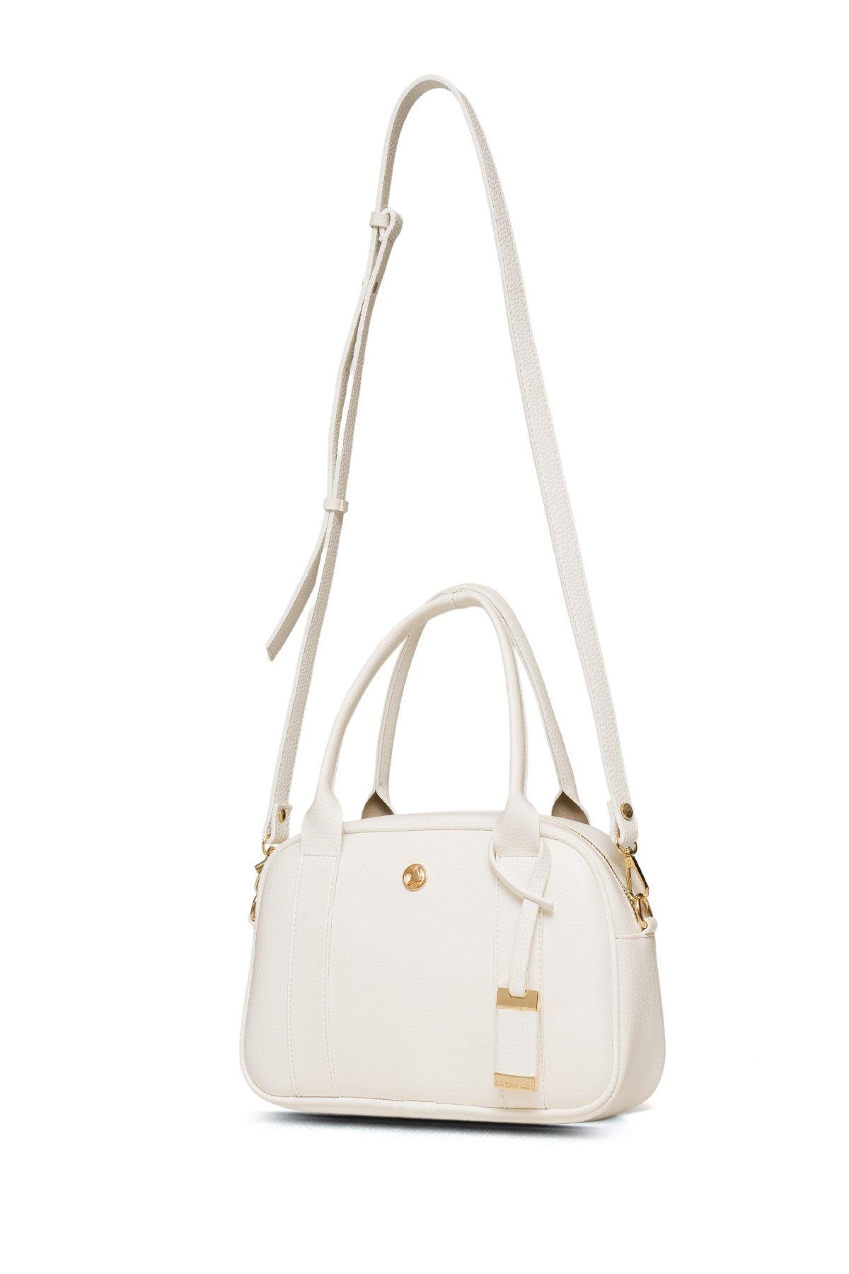 U.S. Polo Assn. Çapraz Askılı Kadın Çanta Beyaz Us25191
