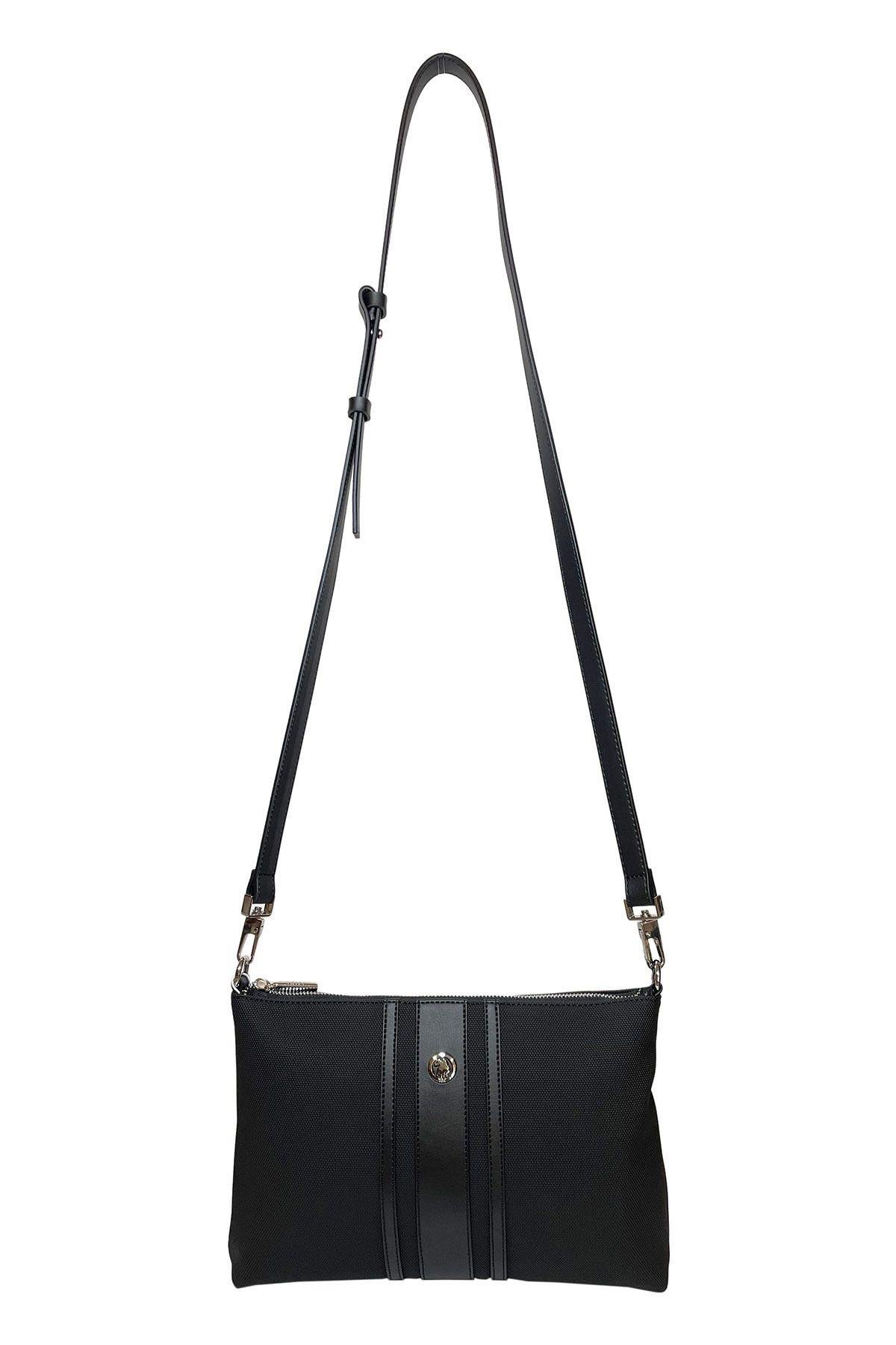 U.S. Polo Assn. Çapraz Askılı Kadın Çanta Siyah Us24270