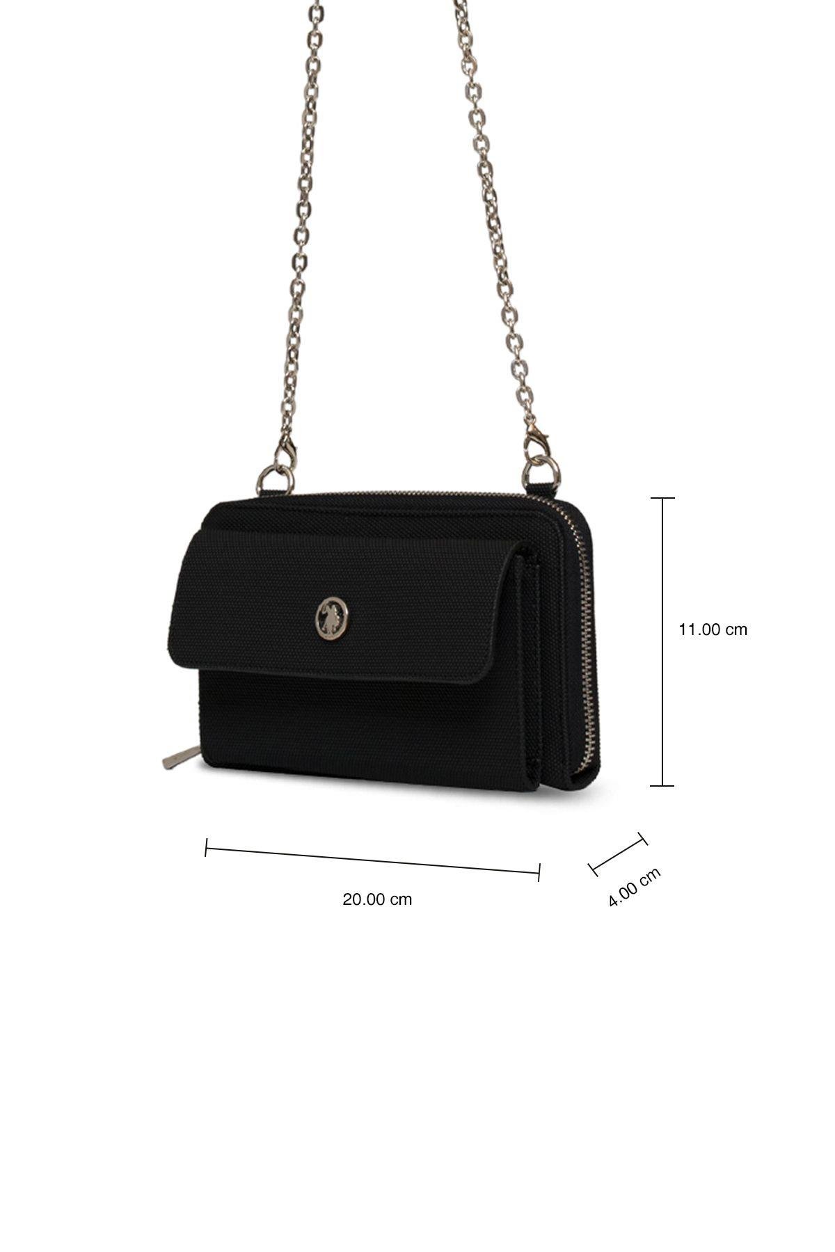 U.S. Polo Assn. Çapraz Askılı Kadın Çanta Siyah Us25255