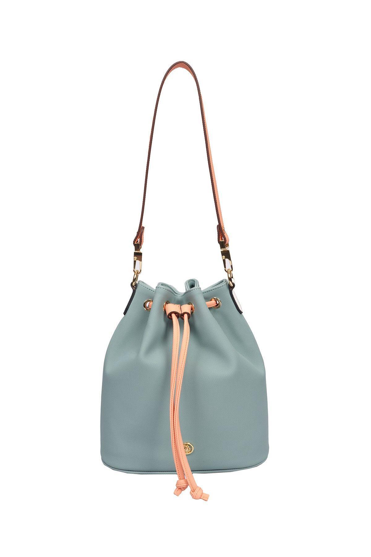 U.S. Polo Assn. Çapraz Askılı Kadın Çanta Çivit-Somon Us23260