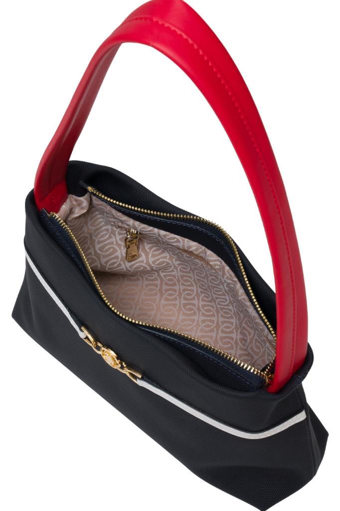 U.S. Polo Assn. Çapraz Askılı Kadın Çanta Lacivert-Beyaz-Kırmızı Us25230