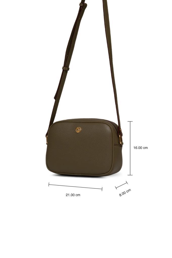 U.S. Polo Assn. Çapraz Askılı Kadın Çanta Haki Us25195