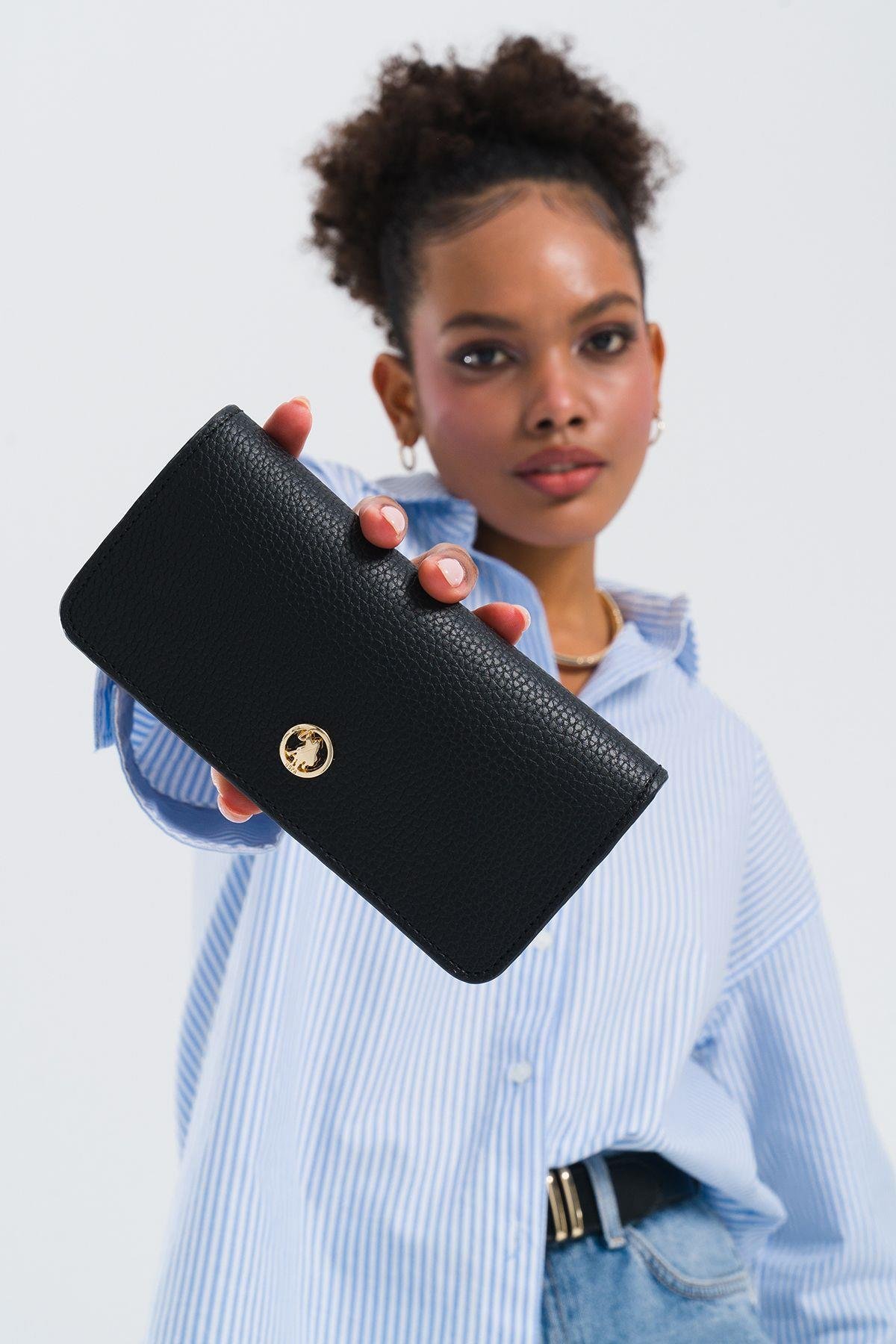 U.S. Polo Assn. Kadın Cüzdanı Siyah Usc25371