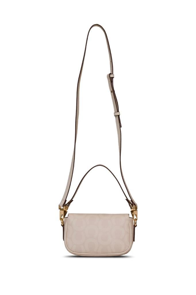 U.S. Polo Assn. Çapraz Askılı Kadın Çanta Ekru Us25155