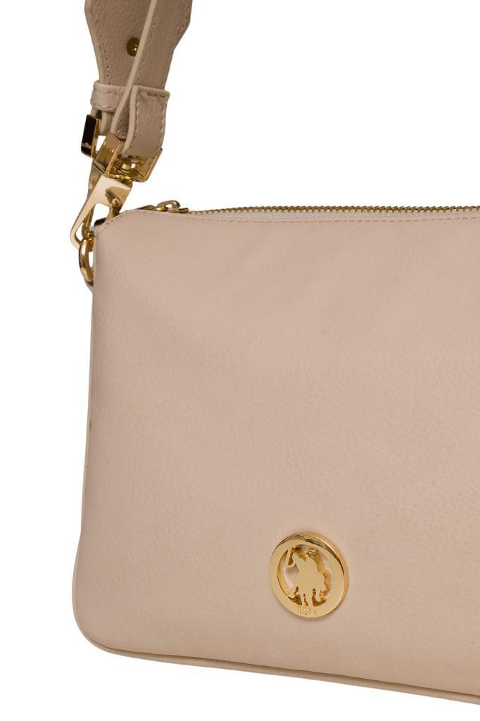 U.S. Polo Assn. Çapraz Askılı Kadın Çanta Bej Us25141
