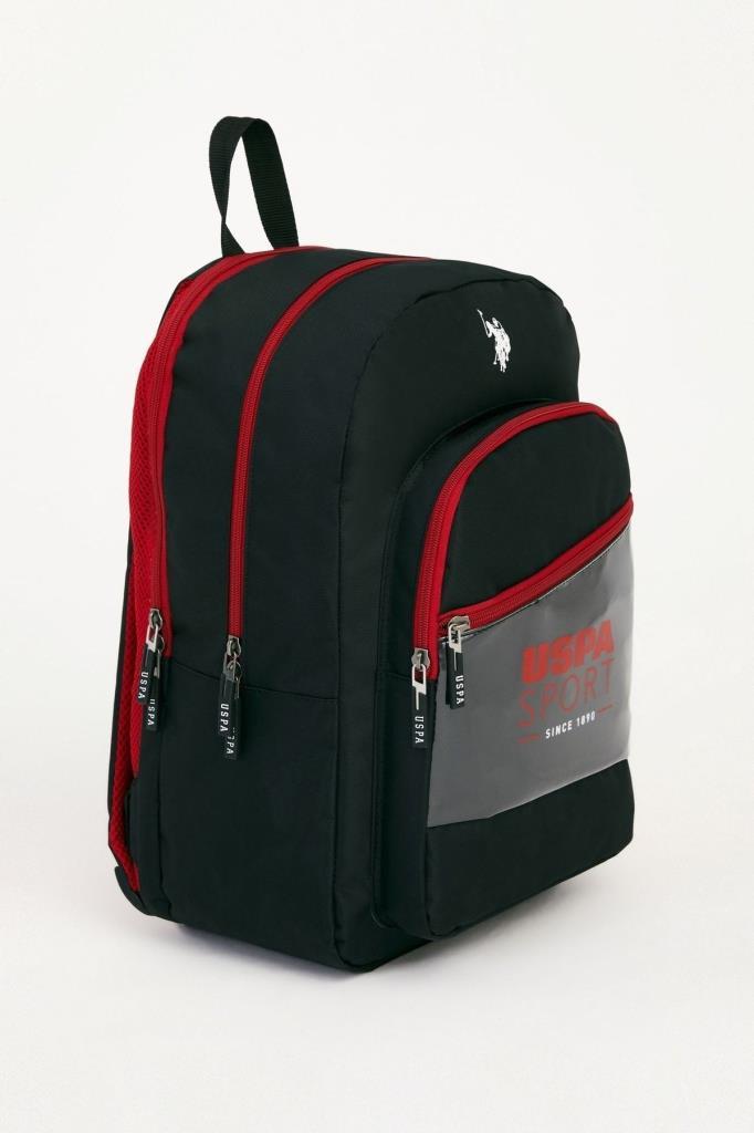 U.S. Polo Assn. Sırt Çantası Siyah Bordo 22020