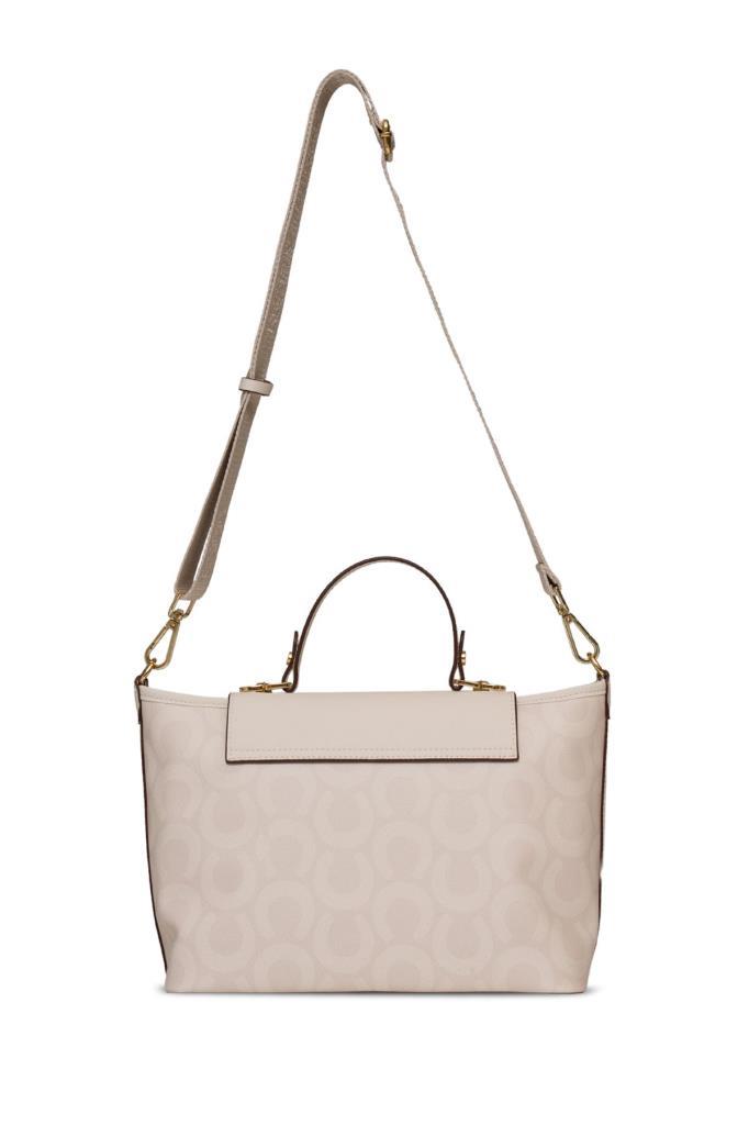 U.S. Polo Assn. Çapraz Askılı Kadın Çanta Ekru Us25156