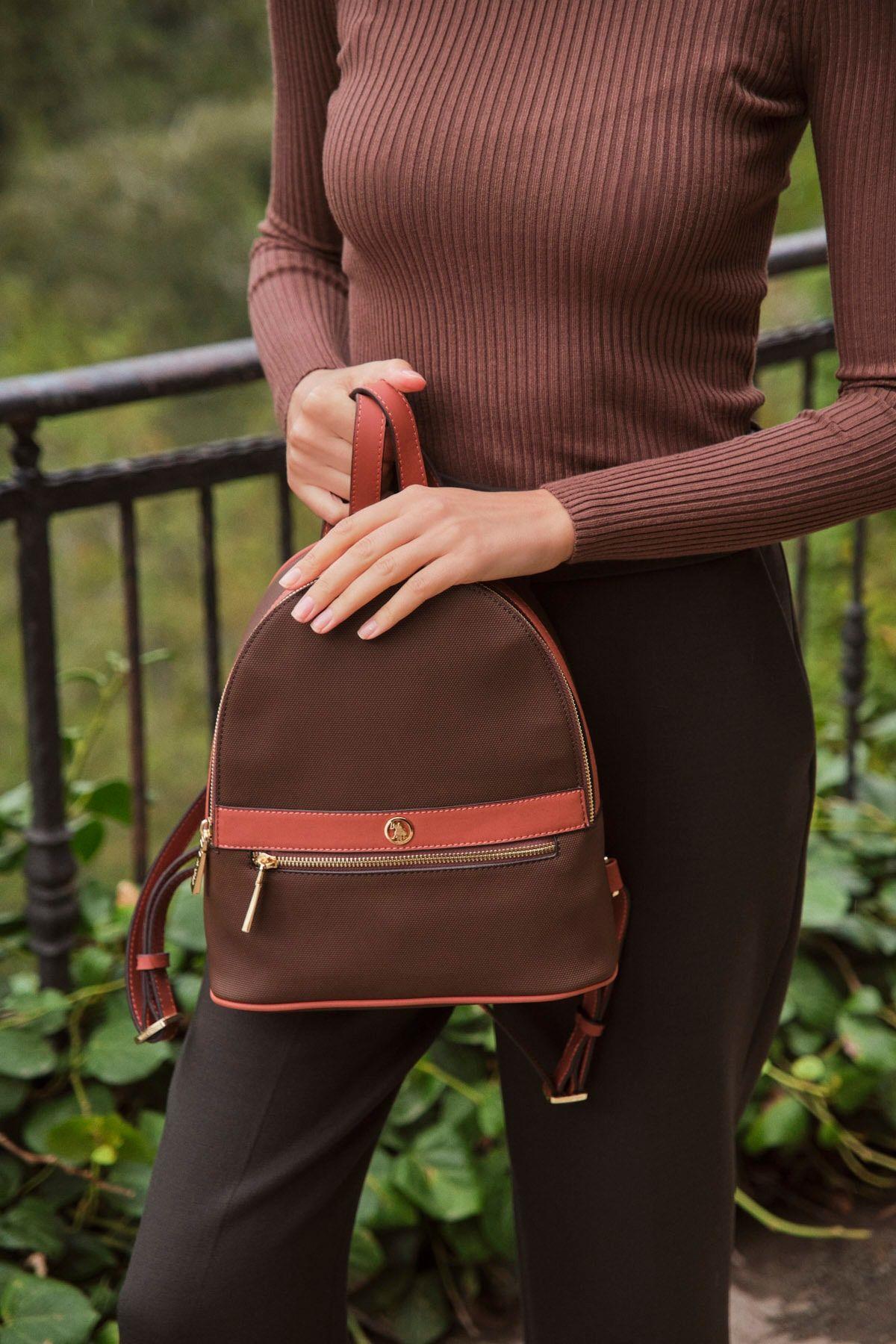 U.S. Polo Assn. Kadın Sırt Çantası Fındık Us22570