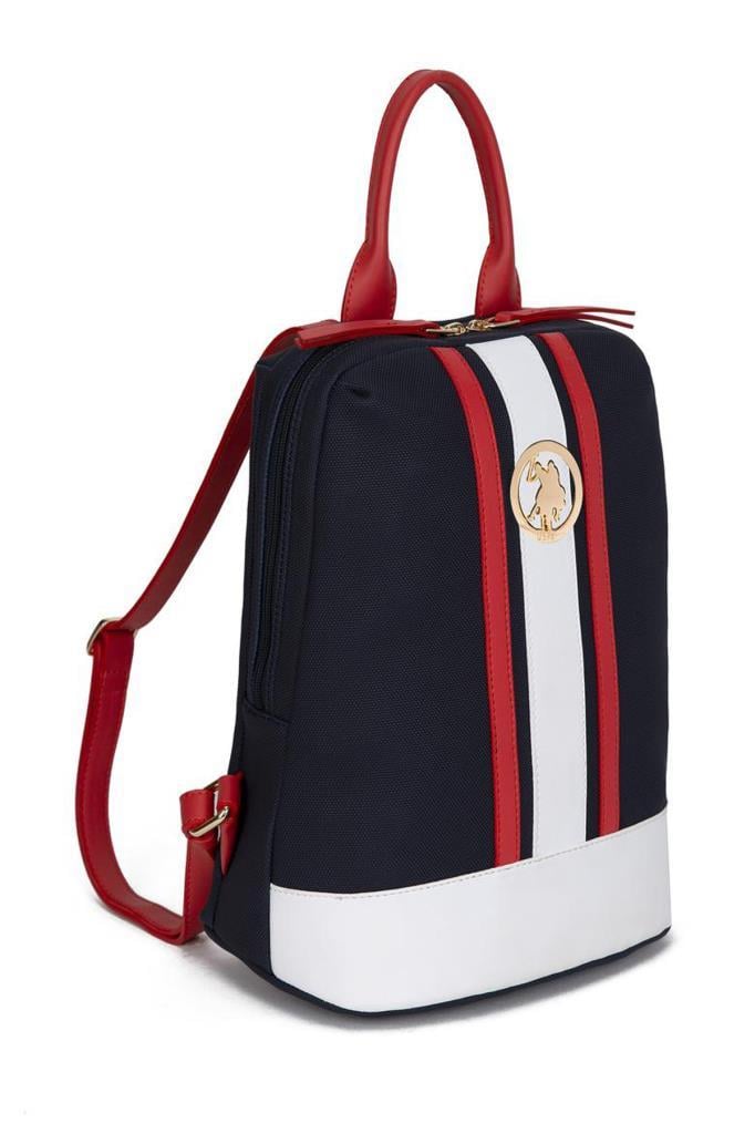 U.S. Polo Assn. Kadın Sırt Çanta Lacivert-Kırmızı 23us8005