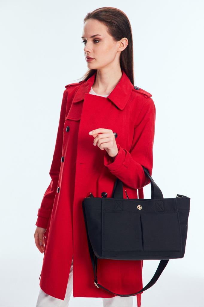 U.S. Polo Assn. Çapraz Askılı Kadın Çanta Siyah Us25260