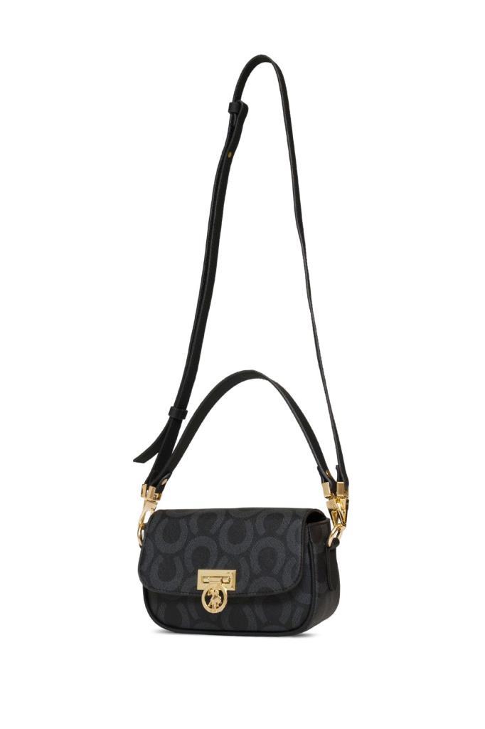 U.S. Polo Assn. Çapraz Askılı Kadın Çanta Siyah Us25155