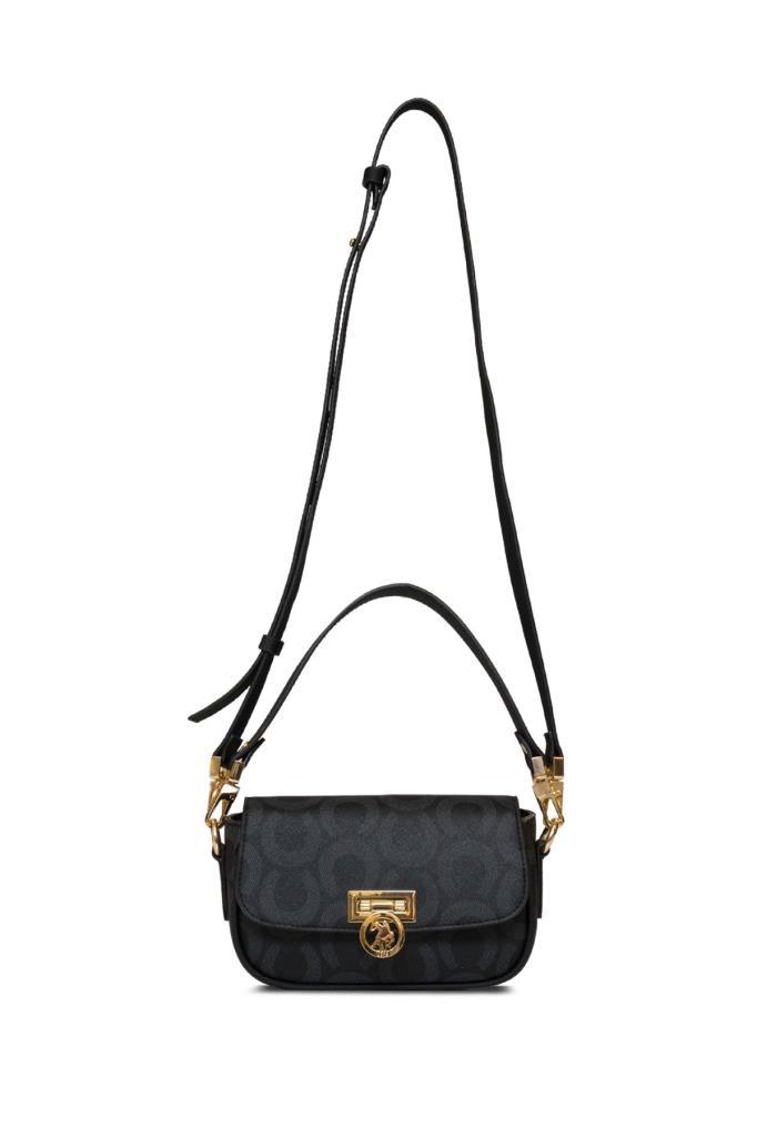 U.S. Polo Assn. Çapraz Askılı Kadın Çanta Siyah Us25155