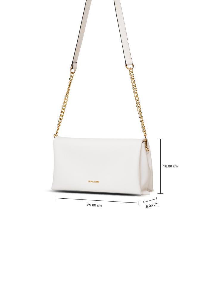 U.S. Polo Assn. Çapraz Askılı Kadın Çanta Beyaz Us25129