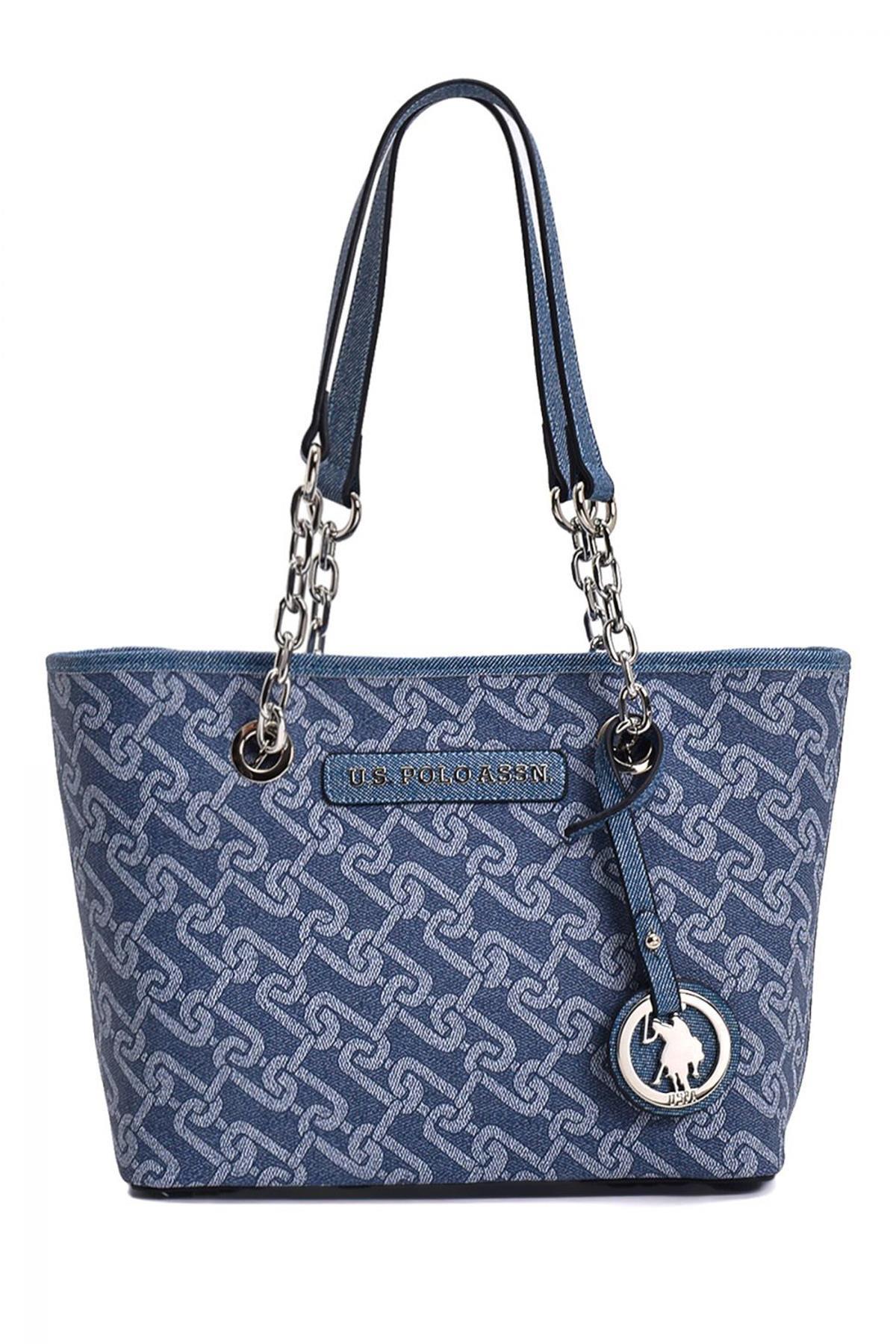 U.S. Polo Assn. Kadın Omuz Çantası Denim Us23130