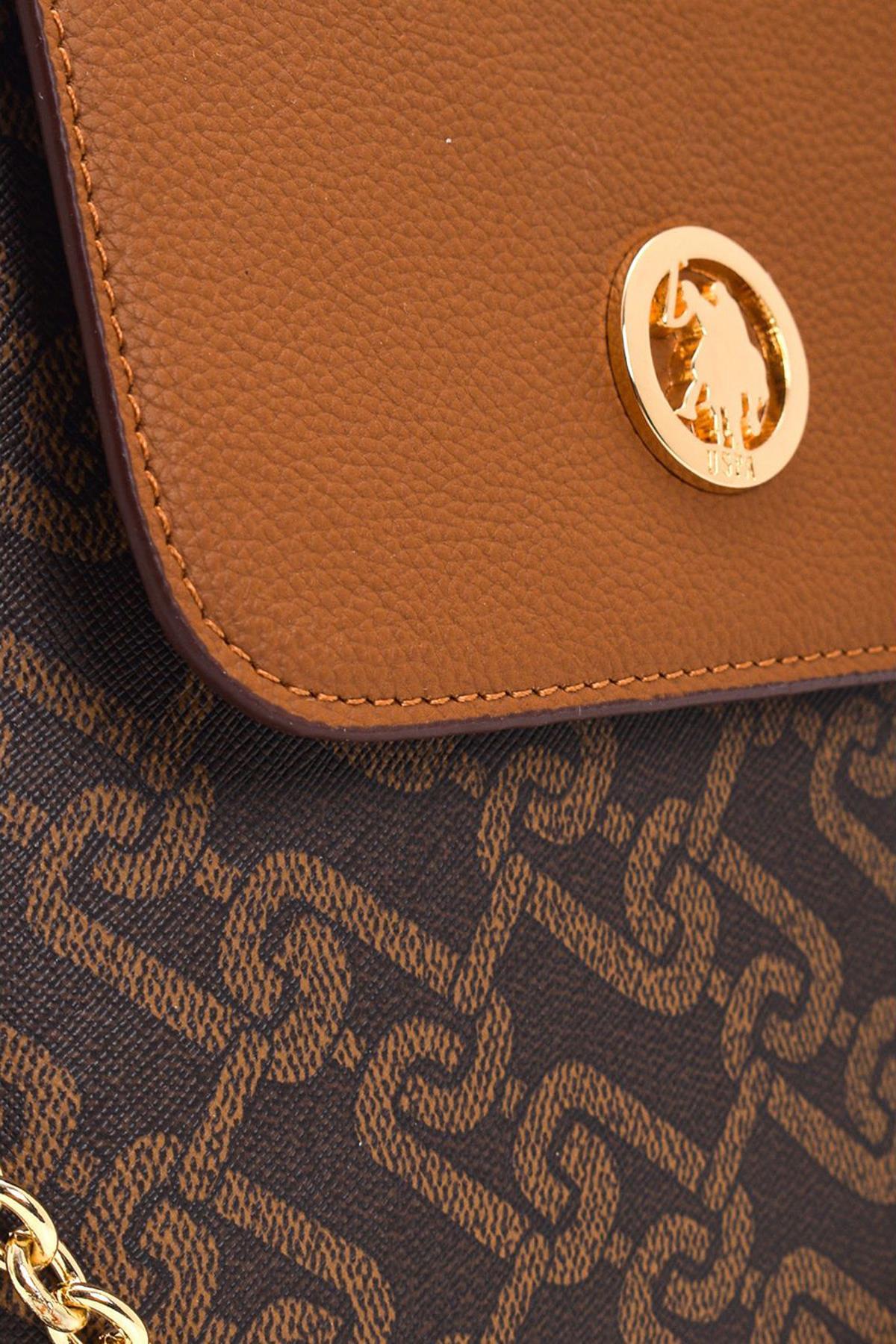 U.S. Polo Assn. Çapraz Askılı Kadın Çanta Kahve-Taba Us23132