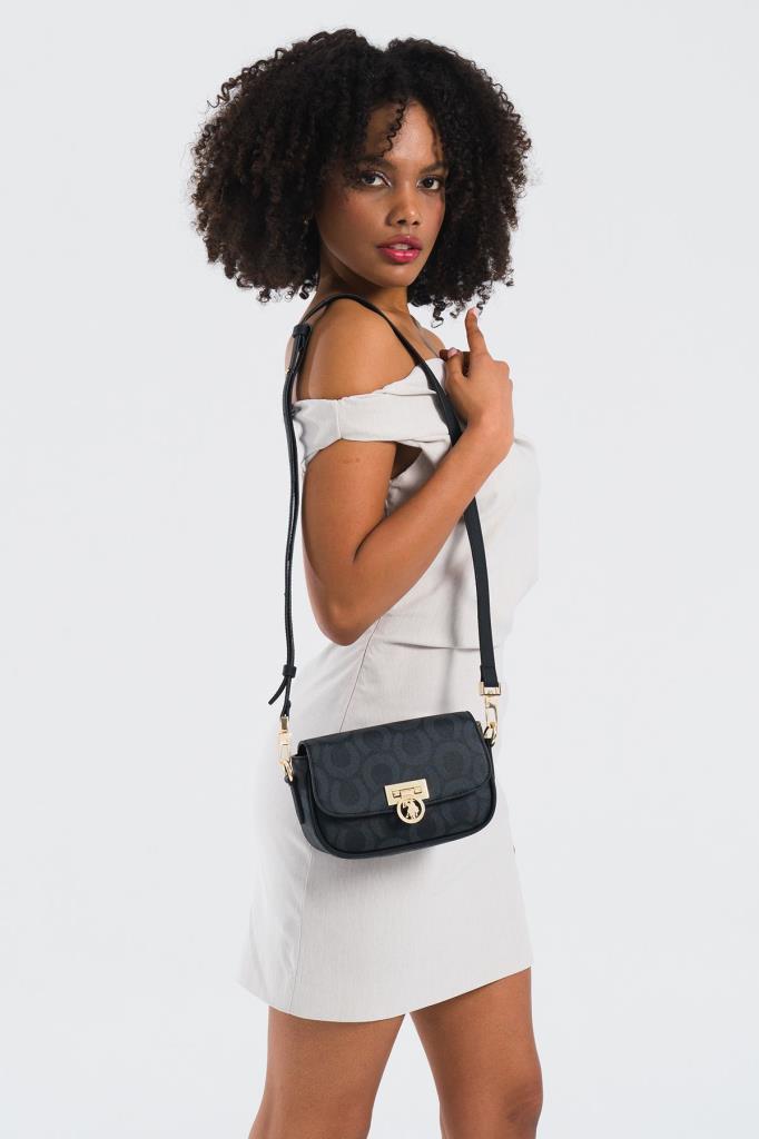 U.S. Polo Assn. Çapraz Askılı Kadın Çanta Siyah Us25155